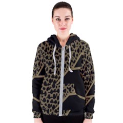 Polka Spot Grey Black Women s Zipper Hoodie by Mariart