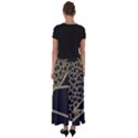 Polka Spot Grey Black Flared Maxi Skirt View2