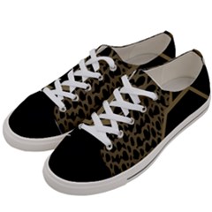 Polka Spot Grey Black Women s Low Top Canvas Sneakers