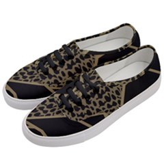 Polka Spot Grey Black Women s Classic Low Top Sneakers