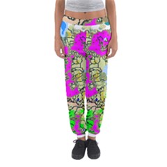 Painting Map Pink Green Blue Street Women s Jogger Sweatpants