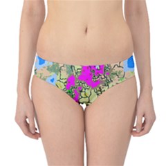 Painting Map Pink Green Blue Street Hipster Bikini Bottoms