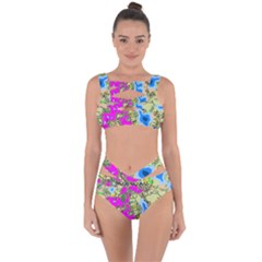 Painting Map Pink Green Blue Street Bandaged Up Bikini Set  by Mariart