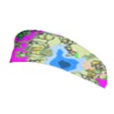 Painting Map Pink Green Blue Street Stretchable Headband View1