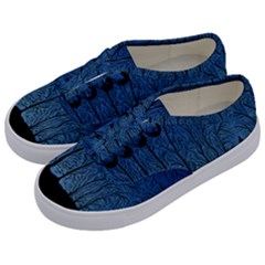 Forest Tree Night Blue Black Man Kids  Classic Low Top Sneakers