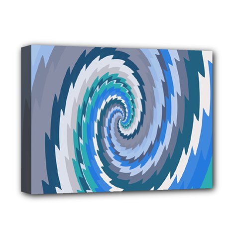 Psycho Hole Chevron Wave Seamless Deluxe Canvas 16  X 12  