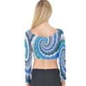 Psycho Hole Chevron Wave Seamless Long Sleeve Crop Top View2