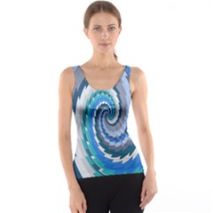 Psycho Hole Chevron Wave Seamless Tank Top