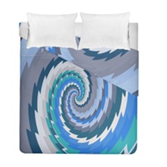 Psycho Hole Chevron Wave Seamless Duvet Cover Double Side (full/ Double Size)