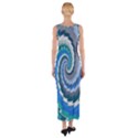 Psycho Hole Chevron Wave Seamless Fitted Maxi Dress View2