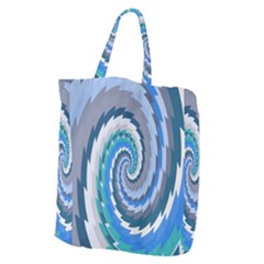 Psycho Hole Chevron Wave Seamless Giant Grocery Zipper Tote by Mariart