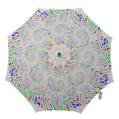 Prismatic Abstract Rainbow Hook Handle Umbrellas (small)