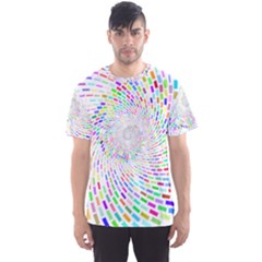 Prismatic Abstract Rainbow Men s Sports Mesh Tee