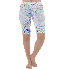 Prismatic Abstract Rainbow Cropped Leggings 