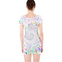 Prismatic Abstract Rainbow Short Sleeve Bodycon Dress View2