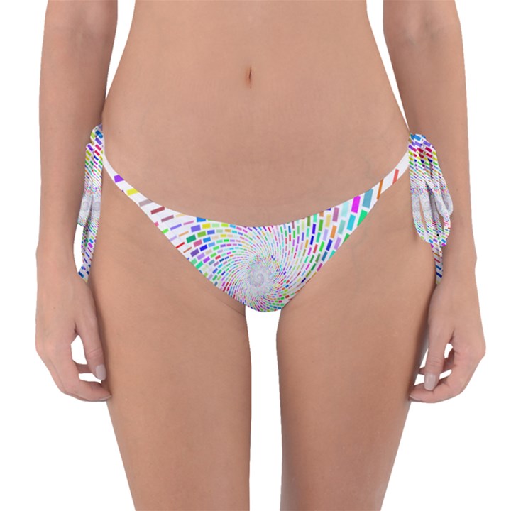 Prismatic Abstract Rainbow Reversible Bikini Bottom