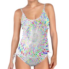 Prismatic Abstract Rainbow Tankini Set by Mariart