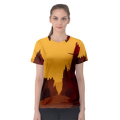 Road Trees Stop Light Richmond Ace Women s Sport Mesh Tee