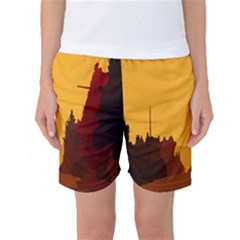 Road Trees Stop Light Richmond Ace Women s Basketball Shorts