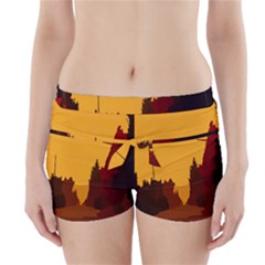 Road Trees Stop Light Richmond Ace Boyleg Bikini Wrap Bottoms by Mariart