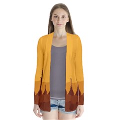 Road Trees Stop Light Richmond Ace Drape Collar Cardigan by Mariart