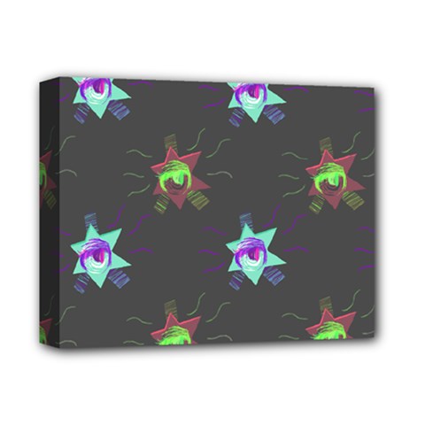 Random Doodle Pattern Star Deluxe Canvas 14  X 11 