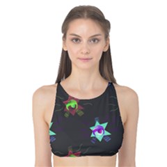 Random Doodle Pattern Star Tank Bikini Top by Mariart