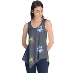 Random Doodle Pattern Star Sleeveless Tunic by Mariart