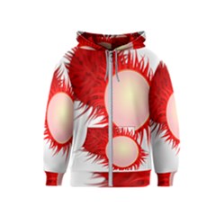 Rambutan Fruit Red Sweet Kids  Zipper Hoodie by Mariart