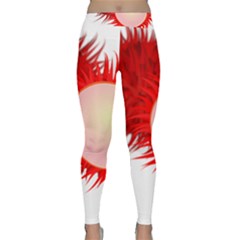 Rambutan Fruit Red Sweet Classic Yoga Leggings by Mariart