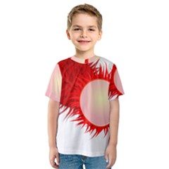 Rambutan Fruit Red Sweet Kids  Sport Mesh Tee