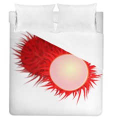 Rambutan Fruit Red Sweet Duvet Cover (queen Size)