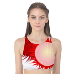 Rambutan Fruit Red Sweet Tank Bikini Top