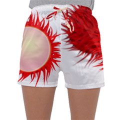 Rambutan Fruit Red Sweet Sleepwear Shorts