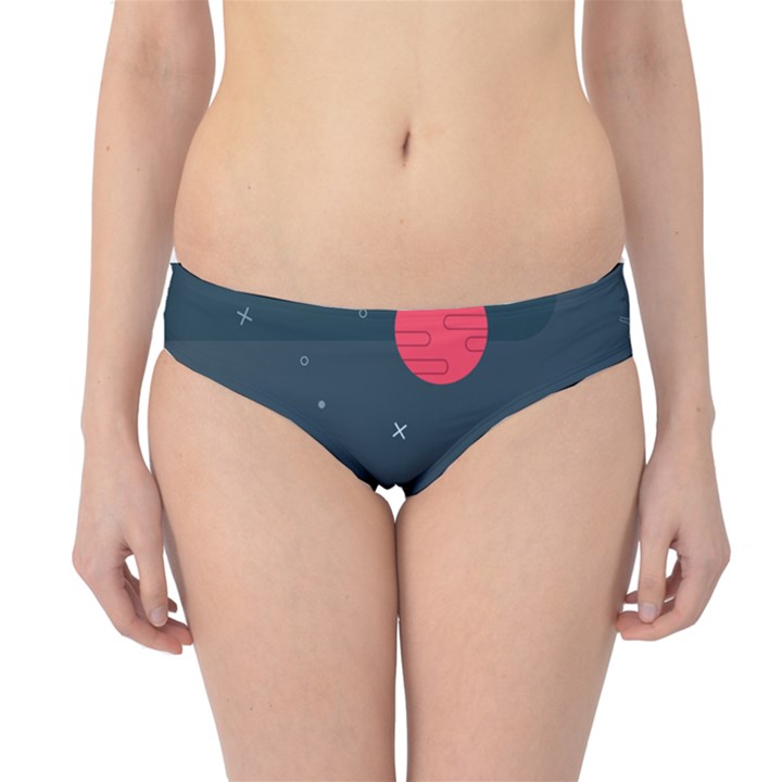 Space Pelanet Galaxy Comet Star Sky Blue Hipster Bikini Bottoms