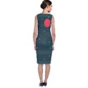 Space Pelanet Galaxy Comet Star Sky Blue Classic Sleeveless Midi Dress View2