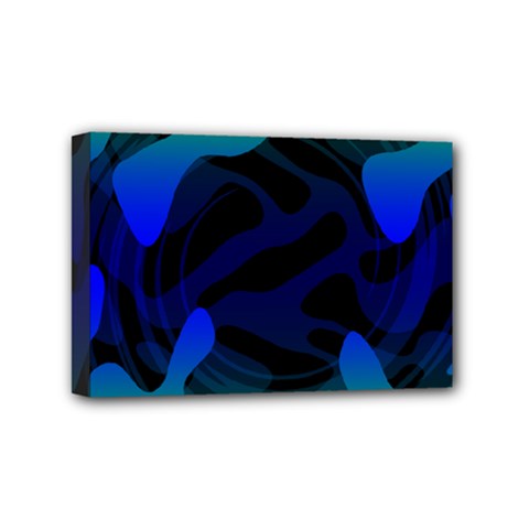 Spectrum Sputnik Space Blue Green Mini Canvas 6  X 4  by Mariart