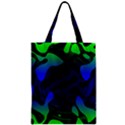 Spectrum Sputnik Space Blue Green Zipper Classic Tote Bag View1