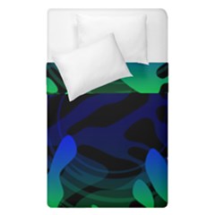 Spectrum Sputnik Space Blue Green Duvet Cover Double Side (single Size) by Mariart