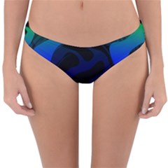 Spectrum Sputnik Space Blue Green Reversible Hipster Bikini Bottoms