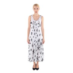 Star Doodle Sleeveless Maxi Dress