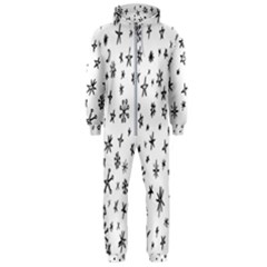 Star Doodle Hooded Jumpsuit (men)  by Mariart