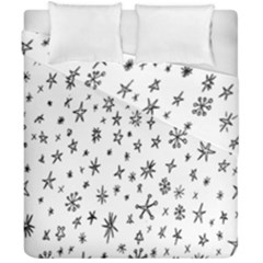 Star Doodle Duvet Cover Double Side (california King Size)