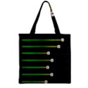 Stock Illustration Rendering Seven Volume Zipper Grocery Tote Bag View1