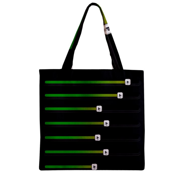 Stock Illustration Rendering Seven Volume Zipper Grocery Tote Bag