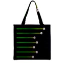 Stock Illustration Rendering Seven Volume Zipper Grocery Tote Bag View2