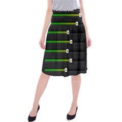 Stock Illustration Rendering Seven Volume Midi Beach Skirt by Mariart