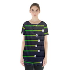 Stock Illustration Rendering Seven Volume Skirt Hem Sports Top