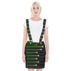 Stock Illustration Rendering Seven Volume Braces Suspender Skirt by Mariart