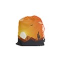 Sunset Natural Sky Drawstring Pouches (Small)  View1